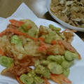 かなそらぱん's cooksnap of when they made 空豆とちくわのかきあげ.