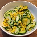 nanairo20's cooksnap of when they made 生が美味しい☆ズッキーニとコーンのサラダ.