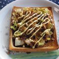 miyuki12's cooksnap of when they made ♬タコ焼きトースト♬.