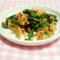 うさうさまろん's cooksnap of when they made エコ☆レタスの外葉と桜えびのたまご炒め♪.