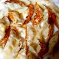 くぅﾁｬﾝ♪'s cooksnap of when they made 餃子の皮で♡鶏胸肉と大葉巻.