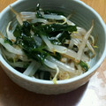 ゆるクマさん♡'s cooksnap of when they made お酢でさっぱり♪もやしと小松菜の和え物.