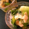 l0u0l's cooksnap of when they made 春雨とチンゲン菜の冷たいおひたし.