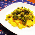 とこきち's cooksnap of when they made 春のおつまみ✿空豆と桜エビの塩麹炒め.