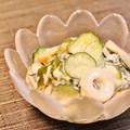 Dellaたん's cooksnap of when they made ちくわときゅうりとわかめのマヨネーズ和え.