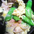 鬼嫁ちーちゃん's cooksnap of when they made エンドウの卵とじ.
