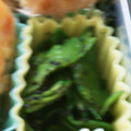 パピヨーグルト's cooksnap of when they made お弁当のすき間に　絹さやの胡麻和え.