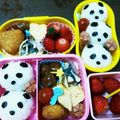 syoayamama's cooksnap of when they made パンダちゃん＠簡単キャラ弁.
