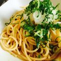 セリック's cooksnap of when they made 夏に！ポン酢で水菜としらすの冷製パスタ.