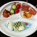 チョビデブ's cooksnap of when they made キャラ弁　カメ.