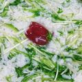 くみ茶☆'s cooksnap of when they made 冷ご飯で＊水菜・梅干し入りお粥＊.