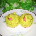 mielle's cooksnap of when they made HMと豆腐で♪　抹茶風味の桜蒸しパン❀.