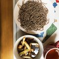 komasan♪'s cooksnap of when they made ＊簡単＊ざる蕎麦が美味しい！鶏ネギせいろ.