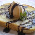 にゃぁくん's cooksnap of when they made はちみつトースト♥チョコ＆アイス添え～.
