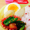 mantacarp's cooksnap of when they made お弁当に♡ピーマンさんとソーセージくん.