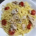 12aloe26's cooksnap of when they made レモン風味の豚トマトきゃべつパスタ.