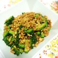 まりんごっこ's cooksnap of when they made ゴーヤとひき肉の納豆和え.