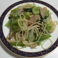 fmfm0807's cooksnap of when they made 菜の花と春キャベツのスパゲッティ.