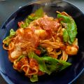 ミロにゃん's cooksnap of when they made モッツァレラチーズのトマトソースパスタ✿.