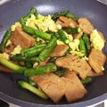 ちーとみー's cooksnap of when they made スパムとアスパラのマヨチャンプルー.