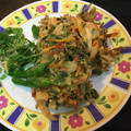 ラクラクダ's cooksnap of when they made 豆苗と桜海老のかき揚げ.