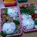 つきひつじ's cooksnap of when they made キティちゃんのお弁当♪　（キャラ弁）.