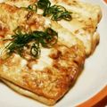 ようざん羊's cooksnap of when they made 大葉にんにく醤油＆チーズのお豆腐ばさみ☆.
