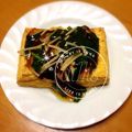 nonnon♡'s cooksnap of when they made 生揚げのニラキノコあん.