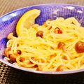 Dellaたん's cooksnap of when they made レモンと大葉のペペロンチーノ.