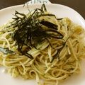りんごエプロン's cooksnap of when they made 和風ジェノベーゼ＊大葉の冷製スパゲティ♪.
