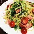 ogwmzk's cooksnap of when they made 水菜とトマトのポンマヨおろしパスタ.