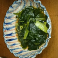 むーさく's cooksnap of when they made 絹さやとワカメのさっと煮.