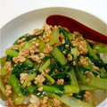 iolite☆'s cooksnap of when they made 簡単一人分☆小松菜と挽肉のあんかけ丼.