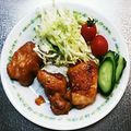 ままみっき～'s cooksnap of when they made ＊簡単！焼き肉のたれでチキンちゃっぷ＊.