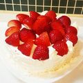 puppurin's cooksnap of when they made 簡単！バースデーショートケーキ♪.