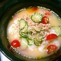 watsun's cooksnap of when they made 暑い時期に最適！　ピリ辛味噌冷や汁.