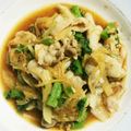 youko419's cooksnap of when they made 大根×豚バラ肉のオイスター炒め♪.
