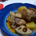 にままみ's cooksnap of when they made サクサクッ☆れんこんと鶏手羽の煮物.