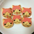 ＠myi's cooksnap of when they made 妖怪ウォッチ　ジバニャンクッキー！！.