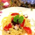 ♪あたしンちのママ♪'s cooksnap of when they made ✿タコトマしらすのカッペリーニ✿.