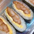 たにたーに's cooksnap of when they made 簡単酢飯唐揚げおにぎらず遠足お弁当.