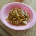 pleasurexx's cooksnap of when they made ５分で完成♡コロッケの卵とじ丼.