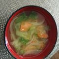 チビちゃびん's cooksnap of when they made レタスと人参の味噌汁.