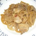 やまうさ's cooksnap of when they made 蓮根と豚バラの炒め物.