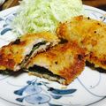 adorer's cooksnap of when they made 生姜焼き用肉で♬梅しそ香る一口カツ.