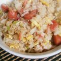 ゆーポンポン's cooksnap of when they made サッと一品！かにかま入りチャーハン.