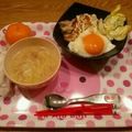 kyuchan933's cooksnap of when they made 鶏むね肉で～ジューシーてりたま丼.