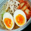 ゆんのぉぉぉ's cooksnap of when they made 鶏塩スープの冷麺～むね肉をつかって♪.