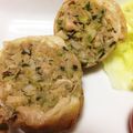 北ちひろ's cooksnap of when they made 鶏皮巻き巻き♪餃子.