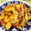 ふなここ's cooksnap of when they made ✿豚肉と筍とトマトの大蒜醤油炒め✿.